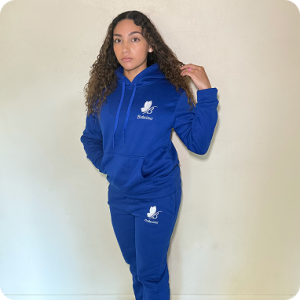 Navy Blue Hoodie and Jogger Set