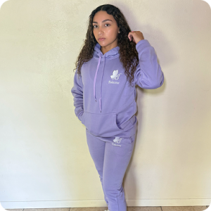 Lavender Gray Hoodie and Jogger Set